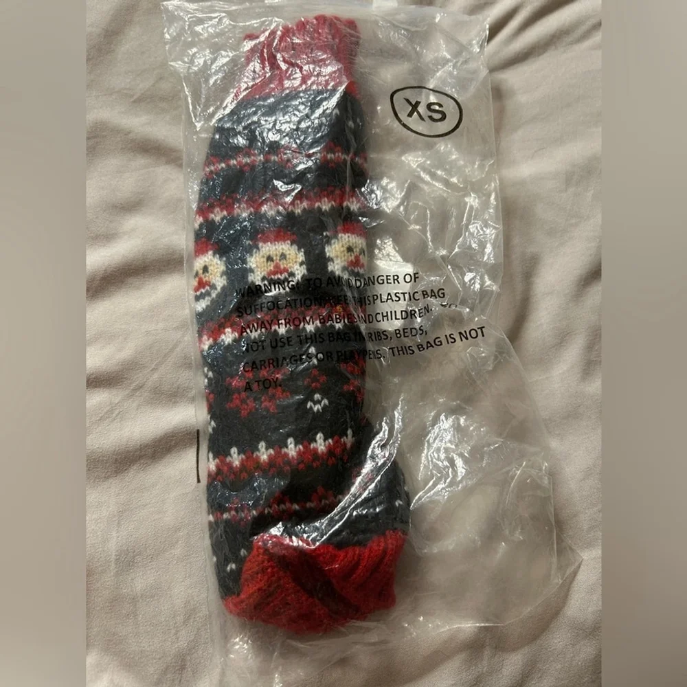 NEW Dog Cat Christmas Red Santa Ugly Christmas Sweaters S 9”-11”